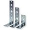 Equerre simple 20x55x45 6 trous diamètre 5 à 8,1mm galvanisée 